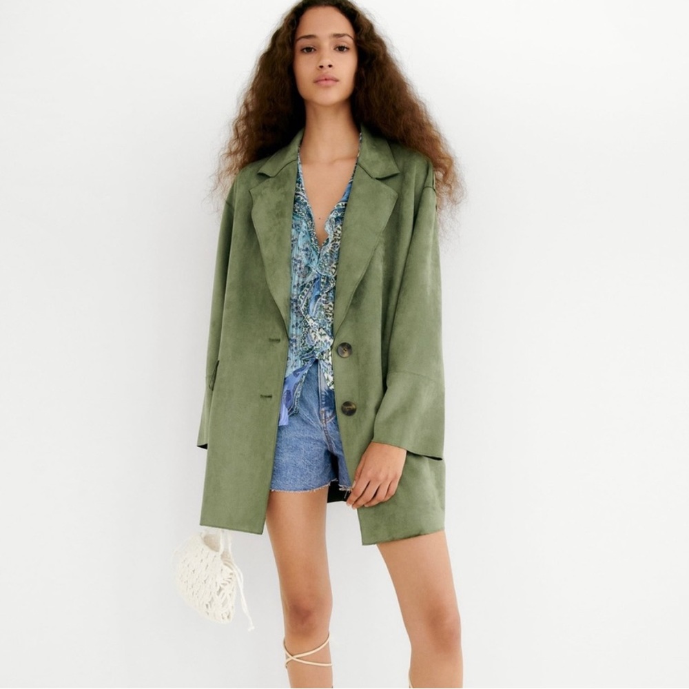 Zara green jacket